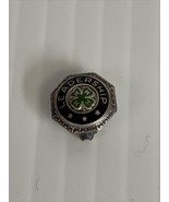4H Club Leadership Lapel Pin Silver Tone KG Vintage High School Fraternity  - $11.88