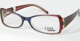 Ebm 2006 Col.Bg Transparent Blue /BURGUNDY /OLIVE Eyeglasses 52-15-135mm Germany - $47.52