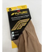 (2) Large Futuro Ultra Sheer Knee High Women Sock Compression Moderate C... - $16.99