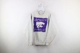Vintage 90s Mens Large Distressed Kansas State University Crewneck Sweatshirt - £38.68 GBP