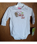Fashion Holiday Circo Baby Clothes 3M Newborn On Nice List Christmas Cre... - €8,26 EUR