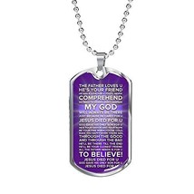 Express Your Love Gifts Jesus Died for You Galatians Necklace Stainless Steel or - £35.48 GBP