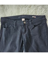 Arizona Super Skinny Jeans Juniors Size 5 Black Denim Straight Leg Cotto... - $223.20 MXN