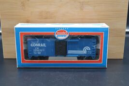 MODEL POWER HO SCALE: CONRAIL 40’ S/D Box Car CR #269976 Vintage BLUE W/... - $14.99