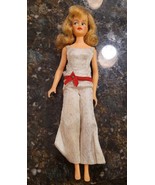 Vintage Ideal Misty Doll Original Silver Brocade Bell Bottom Jumpsuit Ea... - $1,324.04 MXN