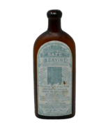 Warners Safe Nervine Kidney &amp; Liver Cure Rochester Embossed Amber Glass ... - $216.48 CAD