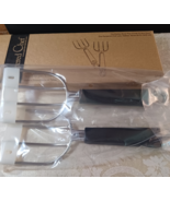 NEW Pampered Chef Meat Lifters Forks Black Stainless Steel BBQ Barbecue ... - $29.87 CAD