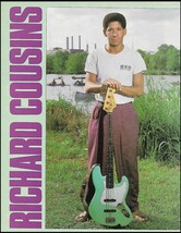 Richard Cousins with his 1987 Fender Jazz Bass Guitar 8 x 11 pin-up photo print - $4.01