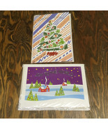 Vintage deluxe pop up Christmas cards Joy to the world Seasons Greetings  - €17,02 EUR