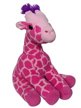 Wild Republic Hot Pink Giraffe Zoo Animal Plush Stuffed Animal 12.5&quot; - £22.42 GBP