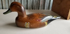 Vintage Wooden Hand Carved Duck Decoy Bird 15 x 4 x 6 - $55.71