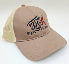 Big R Fly Shop Beige and Tan Fishing Lures Truckers Snapback Hat - $17.45