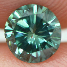 Round Cut Diamond Real Loose Fancy Green Color VS2 Natural Enhanced 0.51 Carat - £307.69 GBP