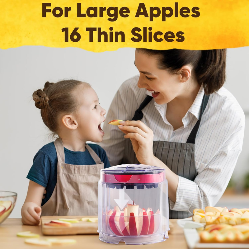Newness 5.12-Inch Apple Slicer – Extra-Large, Ultra-Safe Stainless Steel Apple C Item image 5