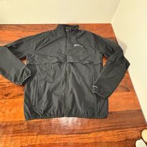 Columbia Men's Black Windbreaker Jacket M Water Resistant Full Zip - $19.40