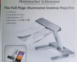 Hammacher Schlemmer Full Page Light-up Desktop 3X Magnifier - $74.79