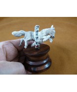 (horse-12) wild Horse of shed ANTLER figurine Bali detailed stallions ho... - £73.36 GBP