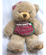 VINTAGE JCPenny Collection CUTE HOLIDAY TEDDY BEAR 22&quot; Plush STUFFED ANI... - $735.03 MXN