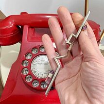 OOAK MODERNIST Unique MULTISTONE Silver Gemstone Handmade Brooch Pin -Of... - $719.18