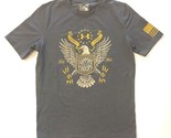 Mens Under Armour Men&#39;s Support the Troops Eagle Shield T-Shirt Small Loose - $15.72