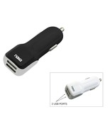 10 Watt 2.1 Amp Dual USB Car Charger-BLACK - £17.96 GBP