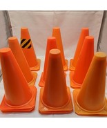 Lot Of (20) 9&quot; Orange Construction Cones For RC Car Toys - $21.38