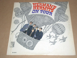Herman&#39;s Hermits On Tour Vinyl Record Album Vintage MGM Label MONO - £26.37 GBP