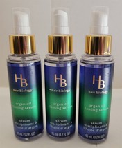3 NEW HB Hair Biology Argan Oil Taming Serum 3.2 Fl Oz Each - £21.30 GBP
