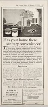 1920 Print Ad Sanisep Portable System Sanitary Sewage Cement Prod Wilmin... - $17.56