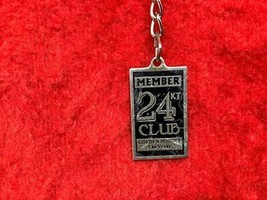 Vintage Promo Keyring Golden Nugget Keychain 24 Kt Club Member Ancien Porte-Clés - £3.90 GBP