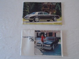 LOT OF 2 General Motors Catalogs 1978 &amp; 1980 GM CARS - $7.66