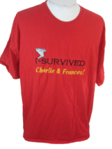 Vintage 2004 Hurricane Florida I survived Charley Frances &amp; sz 3XL embroidered - £18.50 GBP