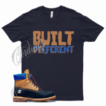 Navy BUILT T Shirt for Timberland Retro Waterproof Boots Wheat Royal Blue - $25.64+