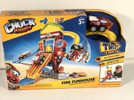 Tonka Chuck And Friends Fire Funhouse Playset Twist Trax w Boomer The Fi... - $49.49