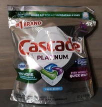 Cascade Platinum Dishwasher Pods Fresh Scent 14 Action Pacs New - £9.09 GBP