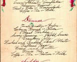 1930 Natale Giorno Breakfast Pranzo Cena Menu Grandview Ospedale Lacross... - £35.21 GBP