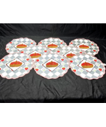Vintage McCrory 10&quot; Strawberries In A Basket Table Placemat Doily - Set ... - $17.78 CAD