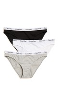 Calvin Klein Women&#39;s  Carousel Logo Cotton Stretch Bikini Panties, 3 Pac... - $30.84 CAD