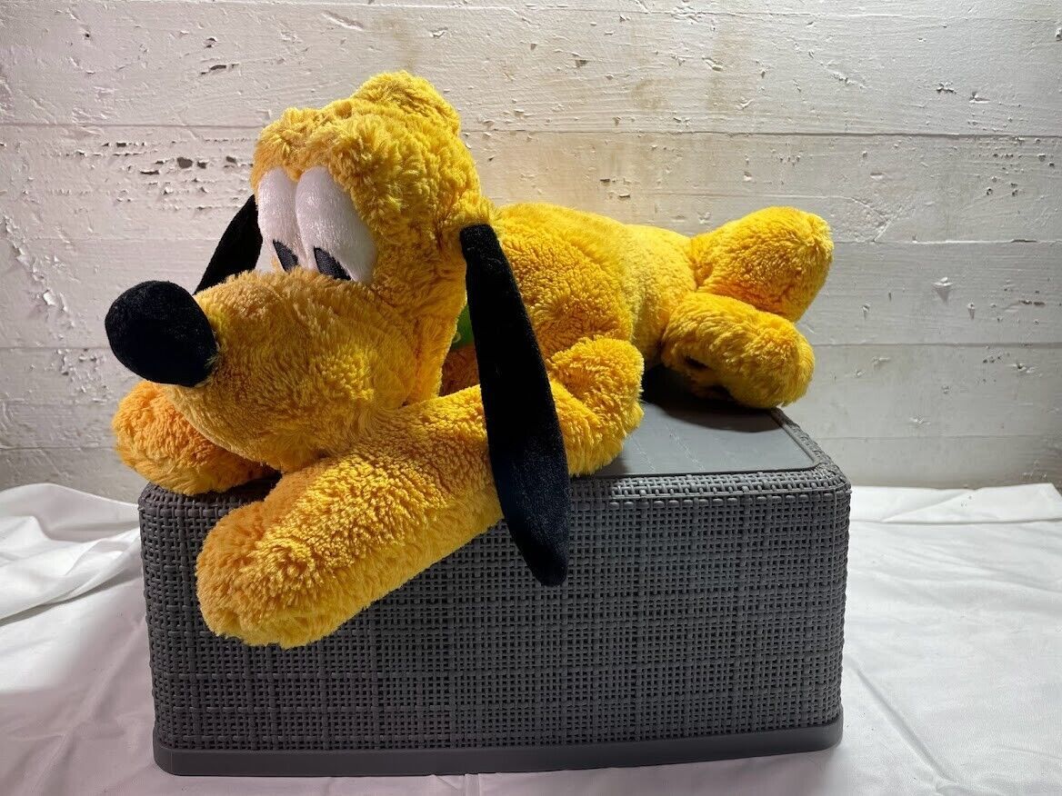 Disney Store Pluto Medium Plush Stuffed Animal Soft Pluto Dog Read - £7.33 GBP