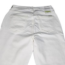 Eddie Bauer Curvy Denim Trouser Jeans Pants Womens Reg. Size White Flare Stretch - £19.98 GBP