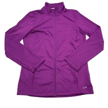 Champion Sweatshirt Womens S Purple Full Zip High Neck Quick Dry Active ... - $25.72