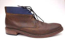 Cole Haan Colton Men’s Size 11.5 M Chukka Brown Leather Blue Band Boots C11771 - £35.44 GBP