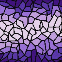 Pepita Needlepoint kit: Ombre Stained Glass Purples, 12&quot; x 12&quot; - £105.84 GBP+