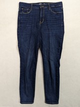 Old Navy Womens Jeans Rock Star Super Skinny High Rise Size 14 Cotton Blend Blue - £11.83 GBP