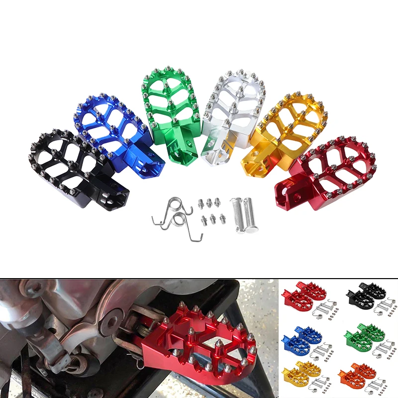 Motorcycle Universal CNC Foot Pegs Pedals Rest Footpeg For Honda CRF XR ... - $37.88