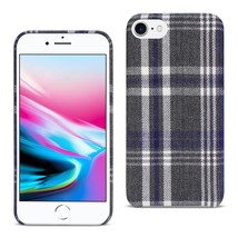 [Pack Of 2] Reiko iPhone 7/8/SE2 Checked Fabric Case In Black - £20.40 GBP