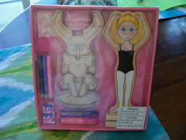 Melissa &amp; Doug Decorate-your-own Wooden Magnetic Ballerina NEW - $19.95