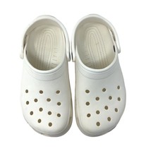 Crocs standard clog W 9 M 7 unisex white classic slip on sandal dual com... - £20.24 GBP