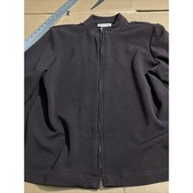 Briggs Large Brown Jacket Zipper Sport, Career Woman Polyester Spandex, ... - $13.55 CAD