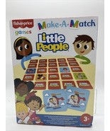 Fisher Price Make-A-Match Little People Game Memory Game Toy Ages 3+ COM... - $116.28 MXN